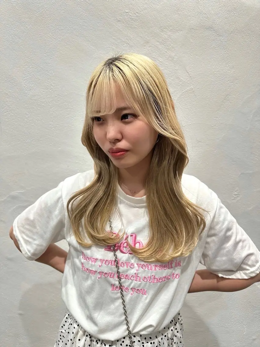 ロング 稲本麻衣 【韓国ヘア】のヘアスタイル