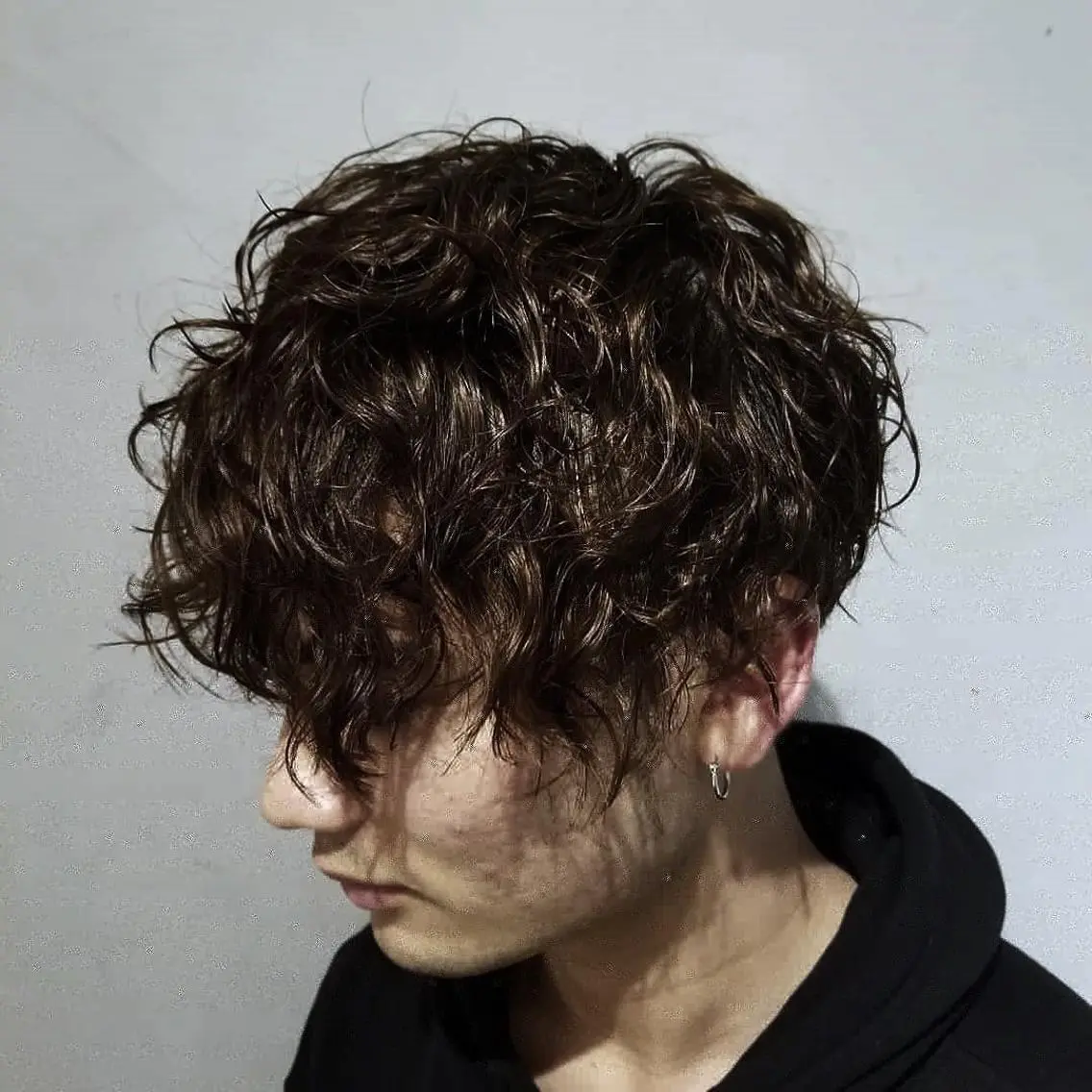 ショート パピヨンロゼ コスメパーマ/メンズのヘアスタイル