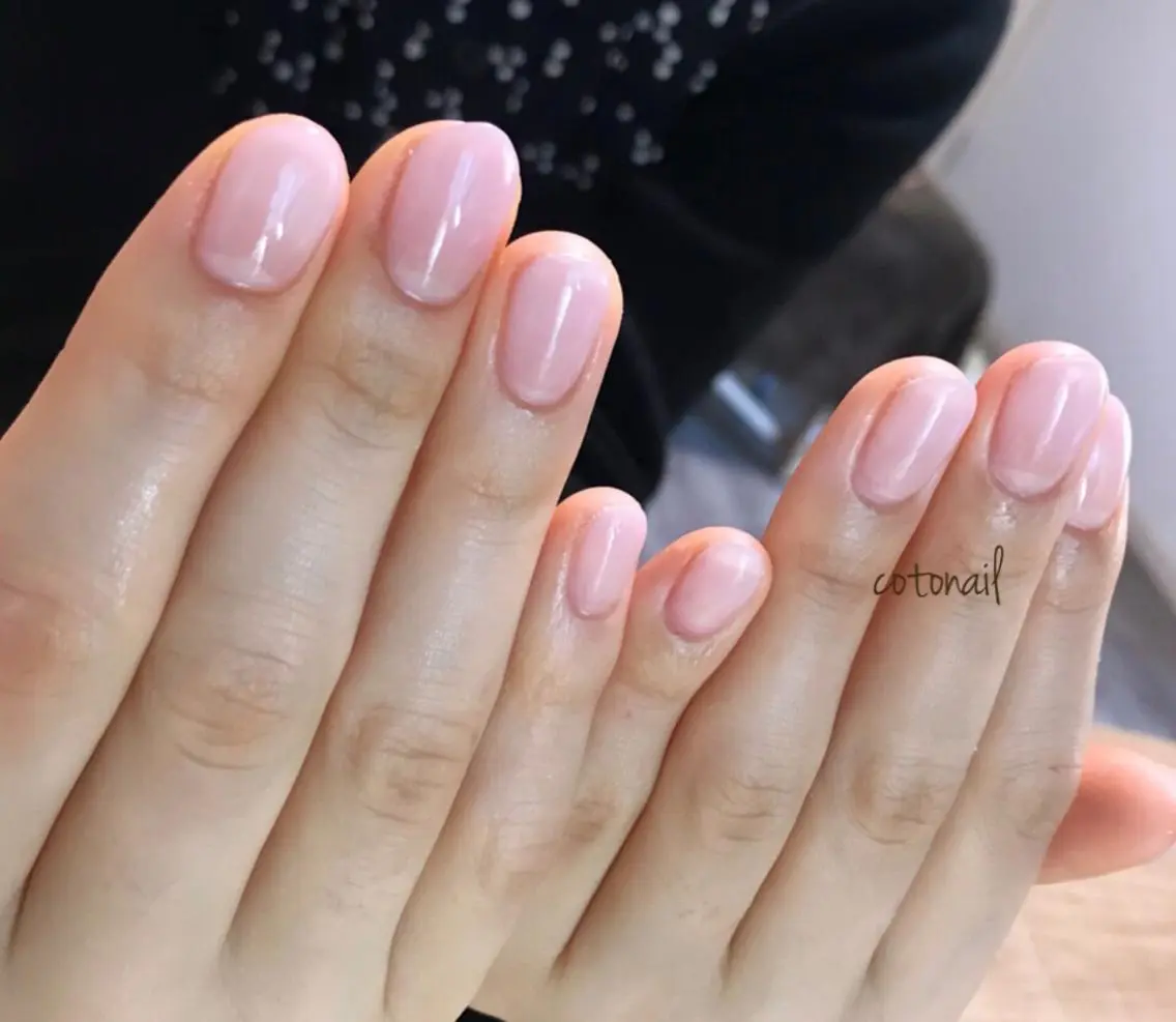 ショート ネイル シンプルネイル ハンドネイル ツメトマツゲ .のネイルデザイン