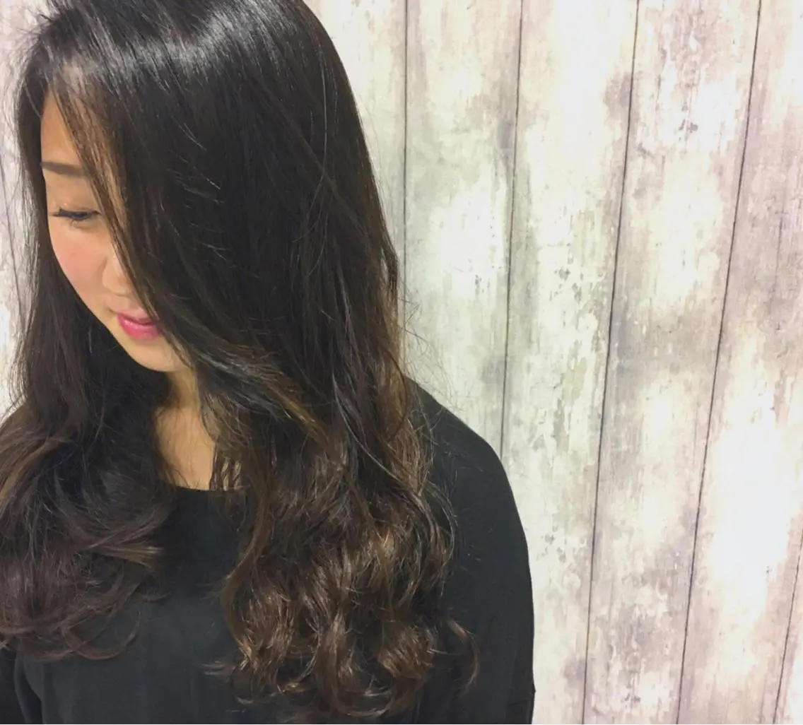 セミロング ロング パーマ セミロングパーマ デジタルパーマ boutique misakiのヘアスタイル
