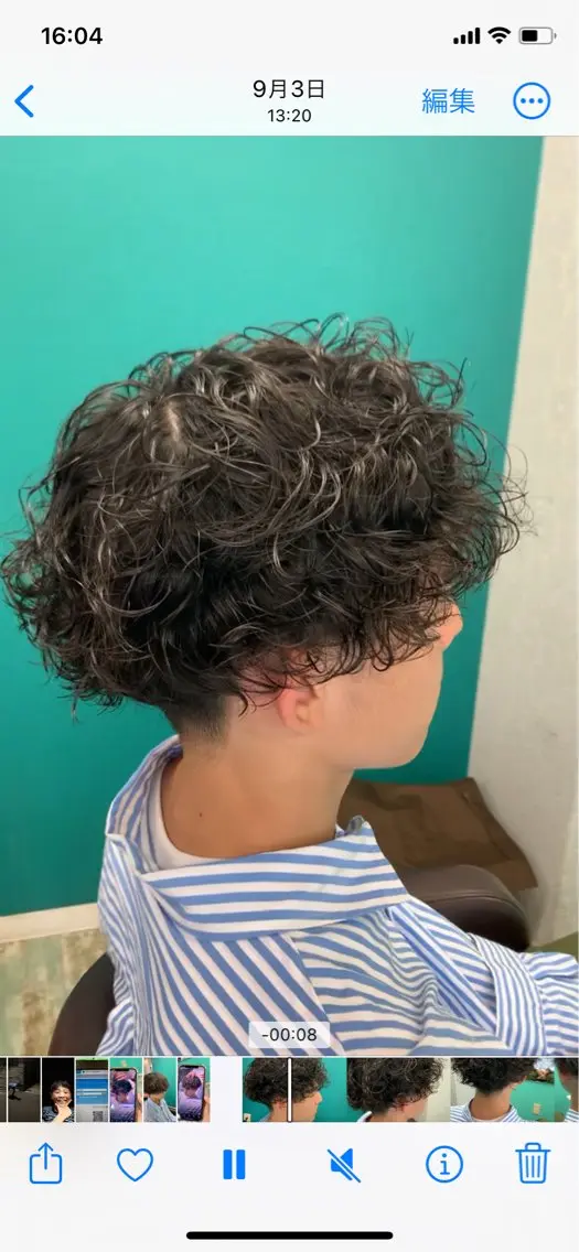 パーマ メンズ 鈴木 令子のヘアスタイル