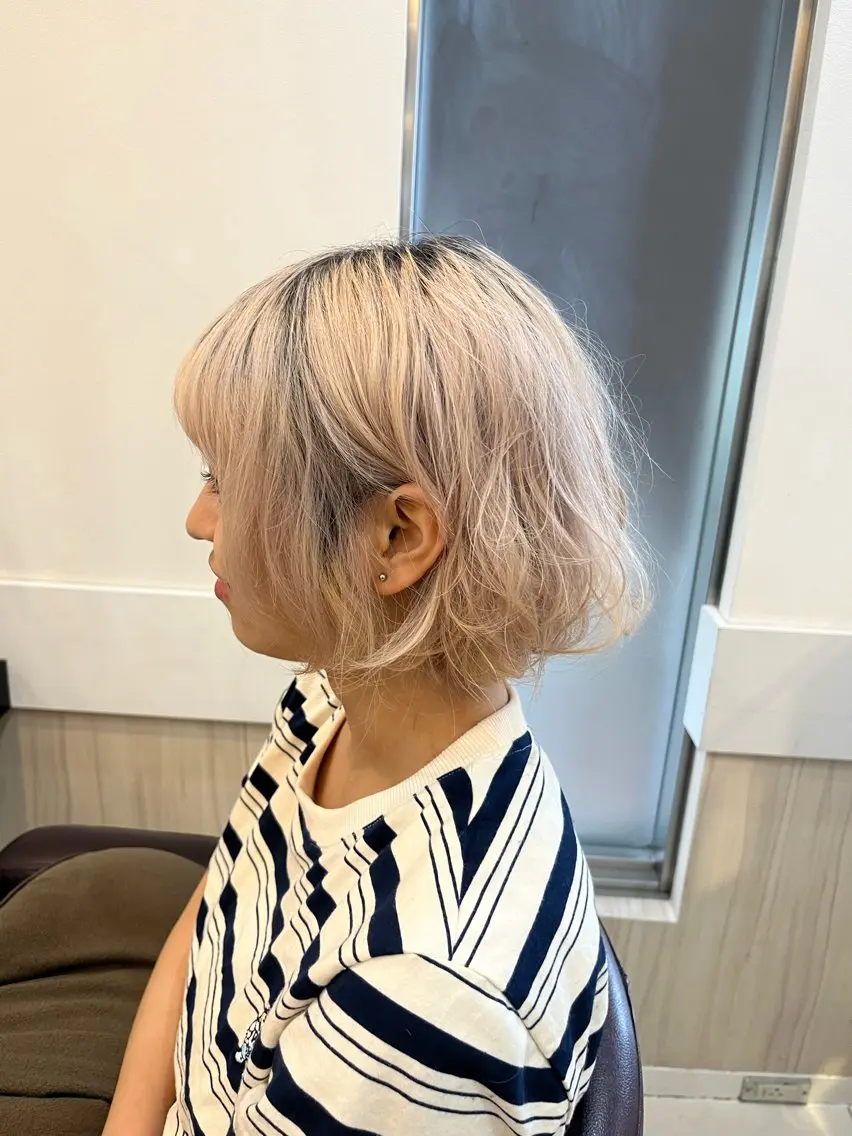 ミディアム カラー ヘアカラー トータルビューティー K:R鶴川のヘアスタイル