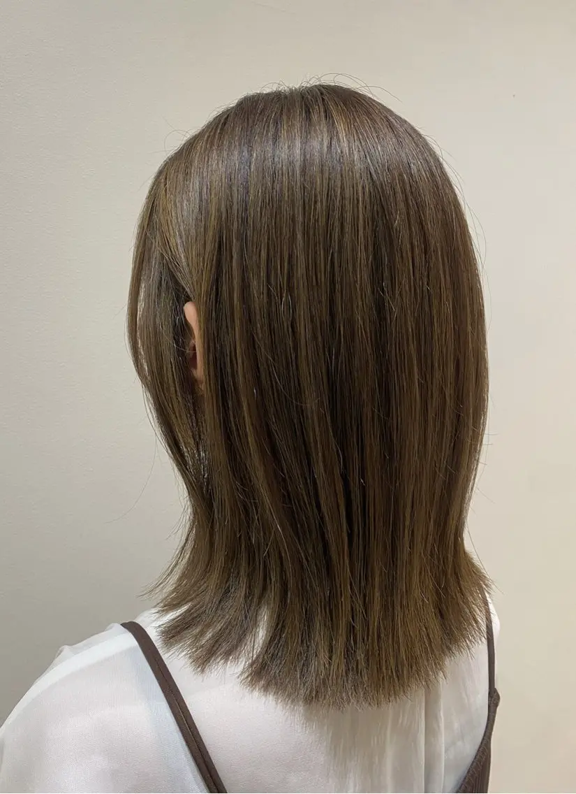 ミディアム カット ヘアカラー トリートメント ♡オシャ髪♡AI ✂️newi町田のヘアスタイル
