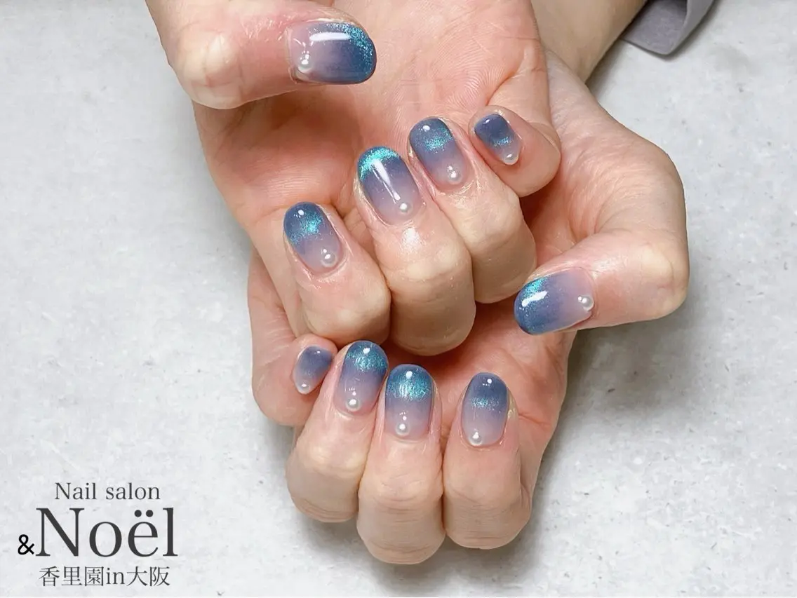ネイル マグネットネイル ハンドネイル Nailsalon &Noelのネイルデザイン