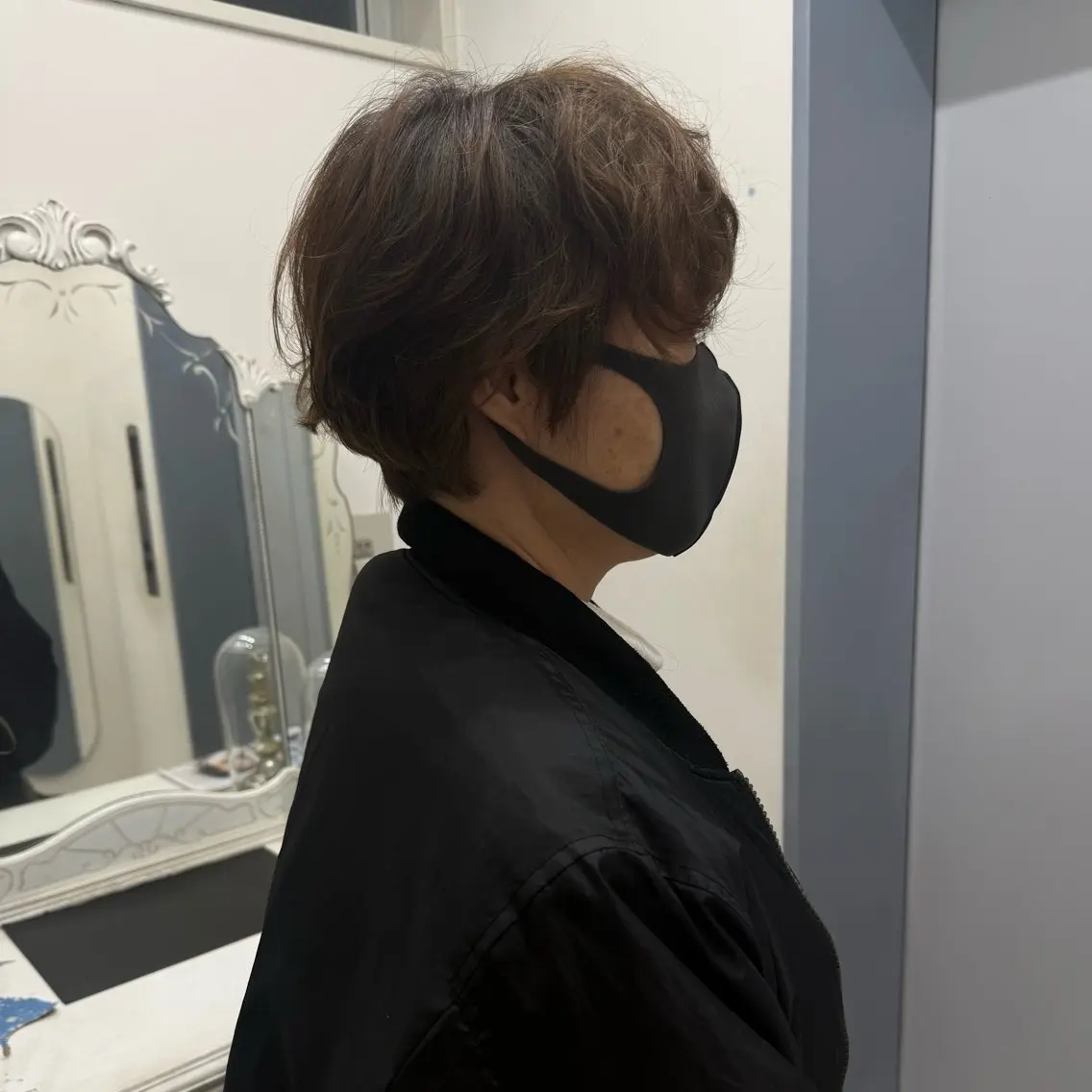 ショートカットパーマの写真