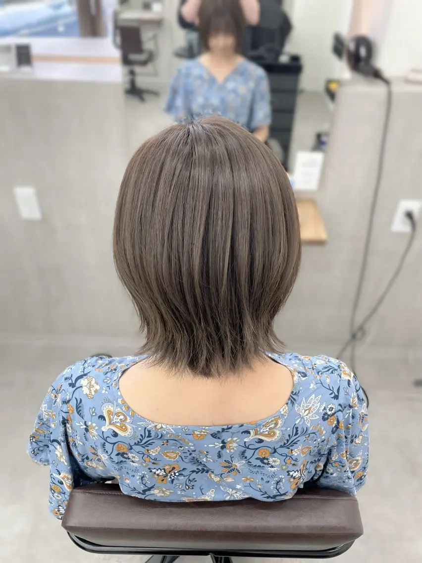 ショート ヘアアレンジ ボブレイヤー ボブ くびれヘア レイヤーカット ラーム 松江学園/SYUNAのヘアスタイル
