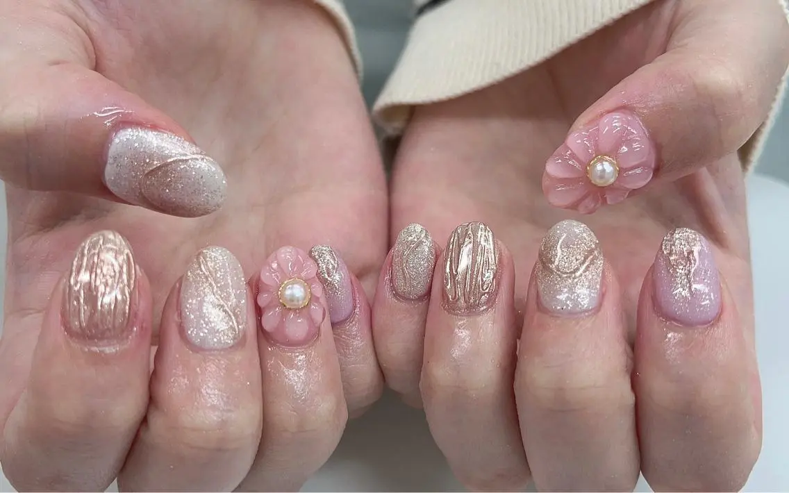 ショート ハンドネイル bo-nheur ボ・ヌールのネイルデザイン