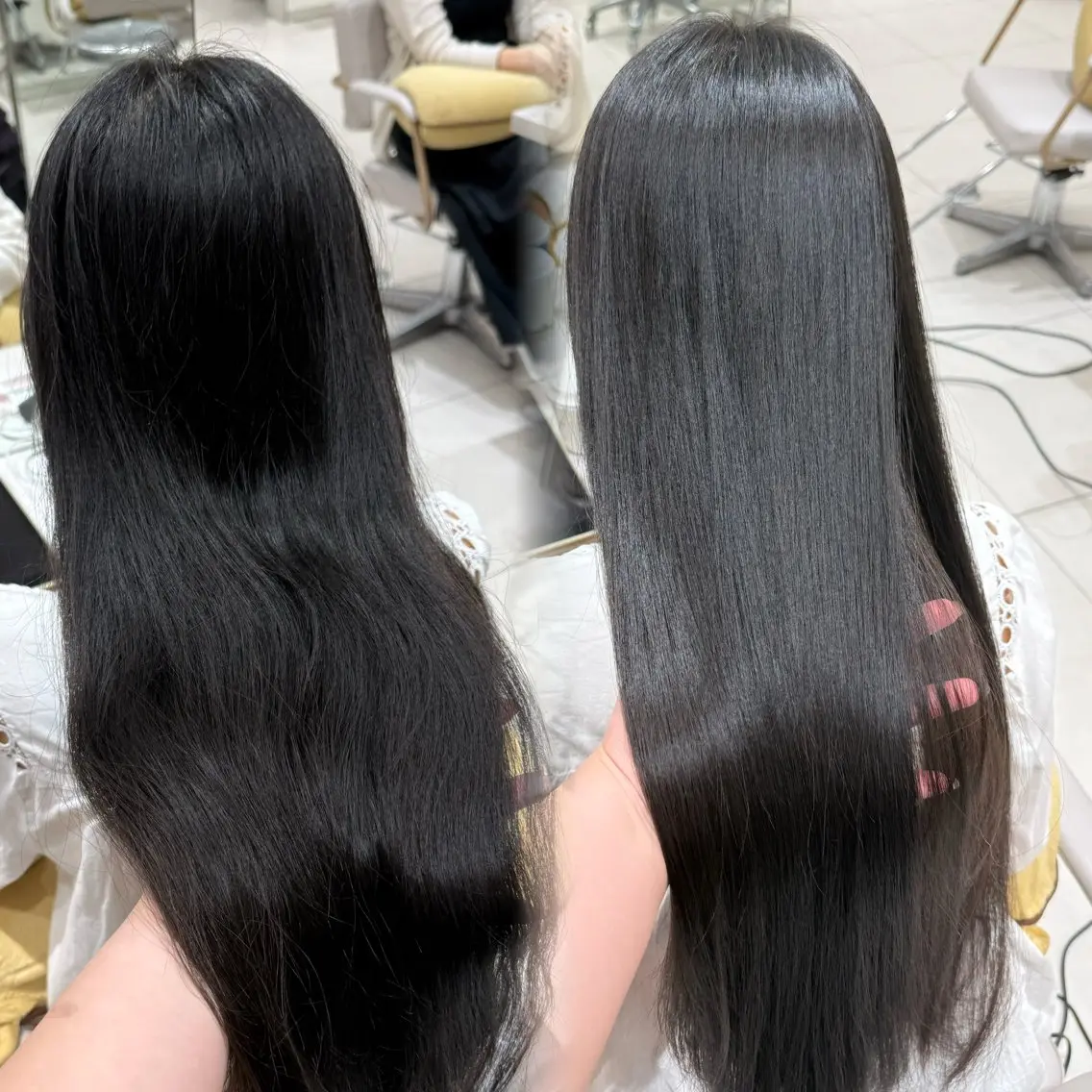 ロング カット 縮毛矯正 トリートメント 内田 志乃のヘアスタイル