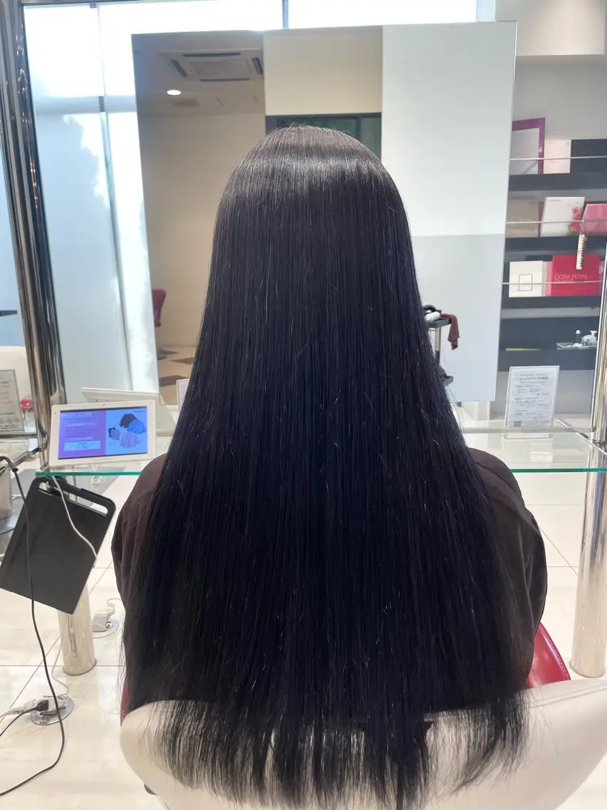 ロング カット 縮毛矯正 トリートメント Saya／ 縮毛矯正・髪質改善のヘアスタイル