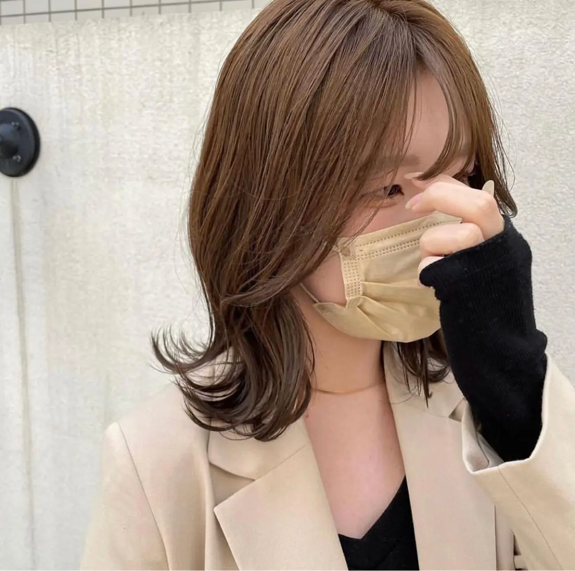 ミディアム カラー ブリーチ ブリーチなしカラー カット ヘアカラー トリートメント 髪質改善ストレート✨ パーマヘア✨YUKIのヘアスタイル