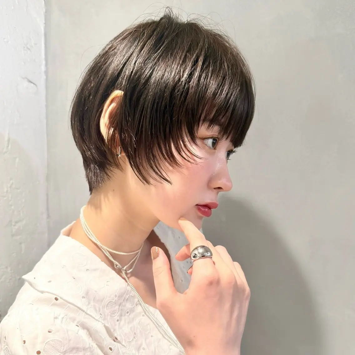 ショート カット ヘアカラー 骨格診断で絶対可愛い ✨丸みショート✨凌弥のヘアスタイル