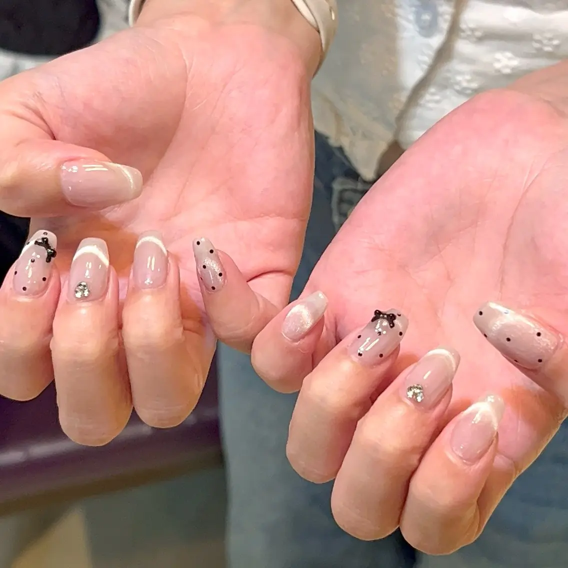 ネイル ドット マグネットネイル ハンドネイル misaki🎀 coffret.のネイルデザイン
