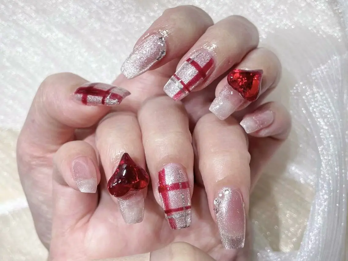 ネイル アートネイル フラワーネイル フットネイル ジェルネイル ハート Babarla nailのネイルデザイン
