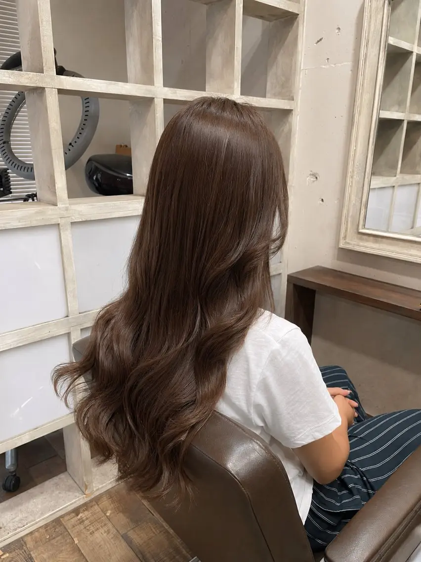 セミロング エクステ エクステ/カラー 髪質改善/トミタのヘアスタイル