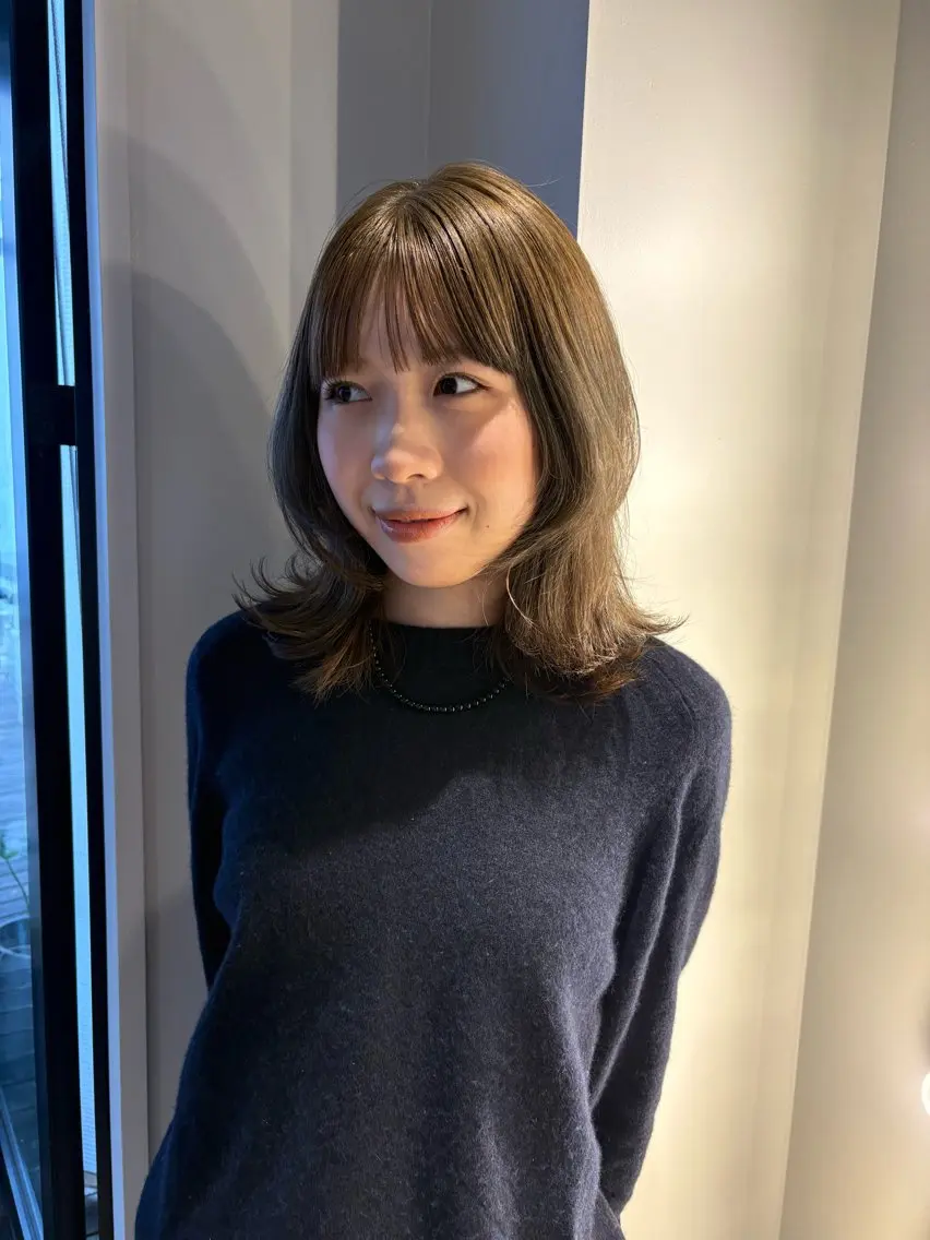 【30%オフメニュー◎ミニモ学割】ブリーチなしダブルカラー/カットの写真