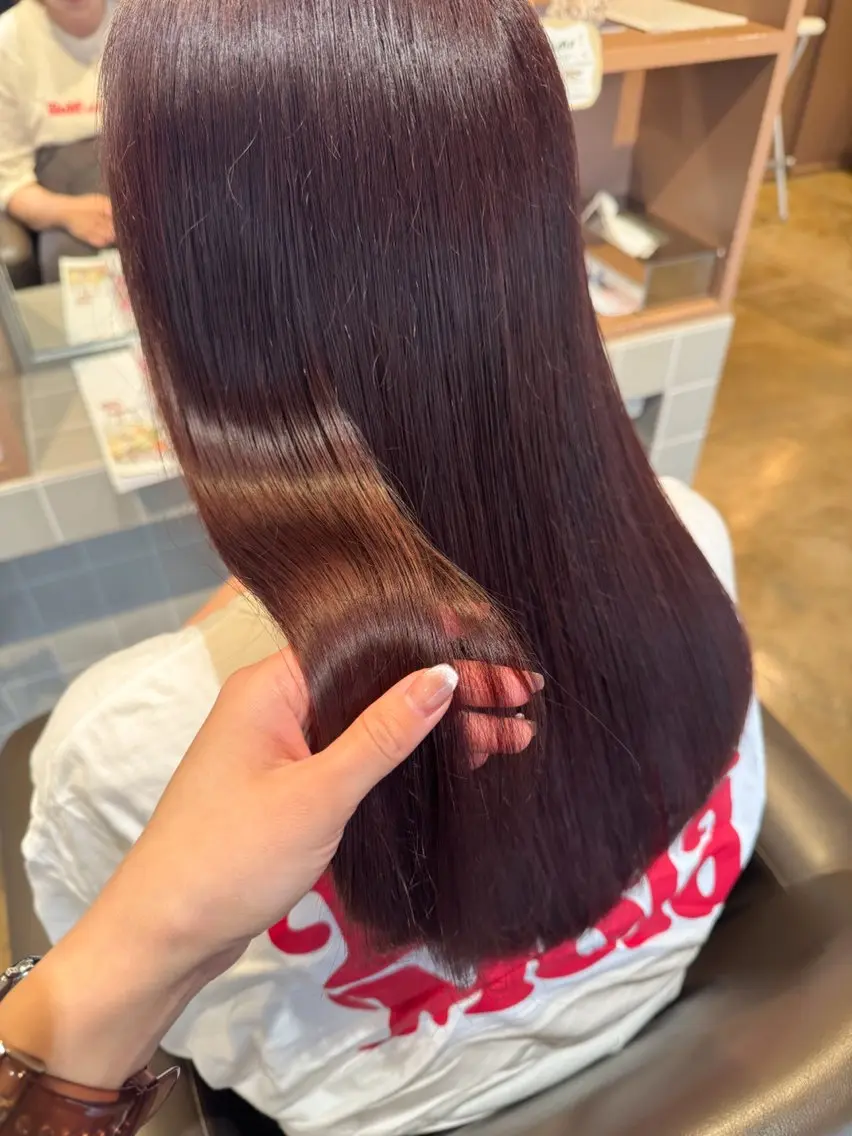 【髪質改善カラー✩.*˚】カット+美容液ワンカラーの写真