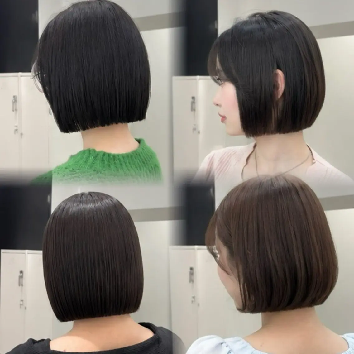 ショート ボブ 髪質改善 トリートメント ボブ特化 ×縮毛矯正きりのヘアスタイル