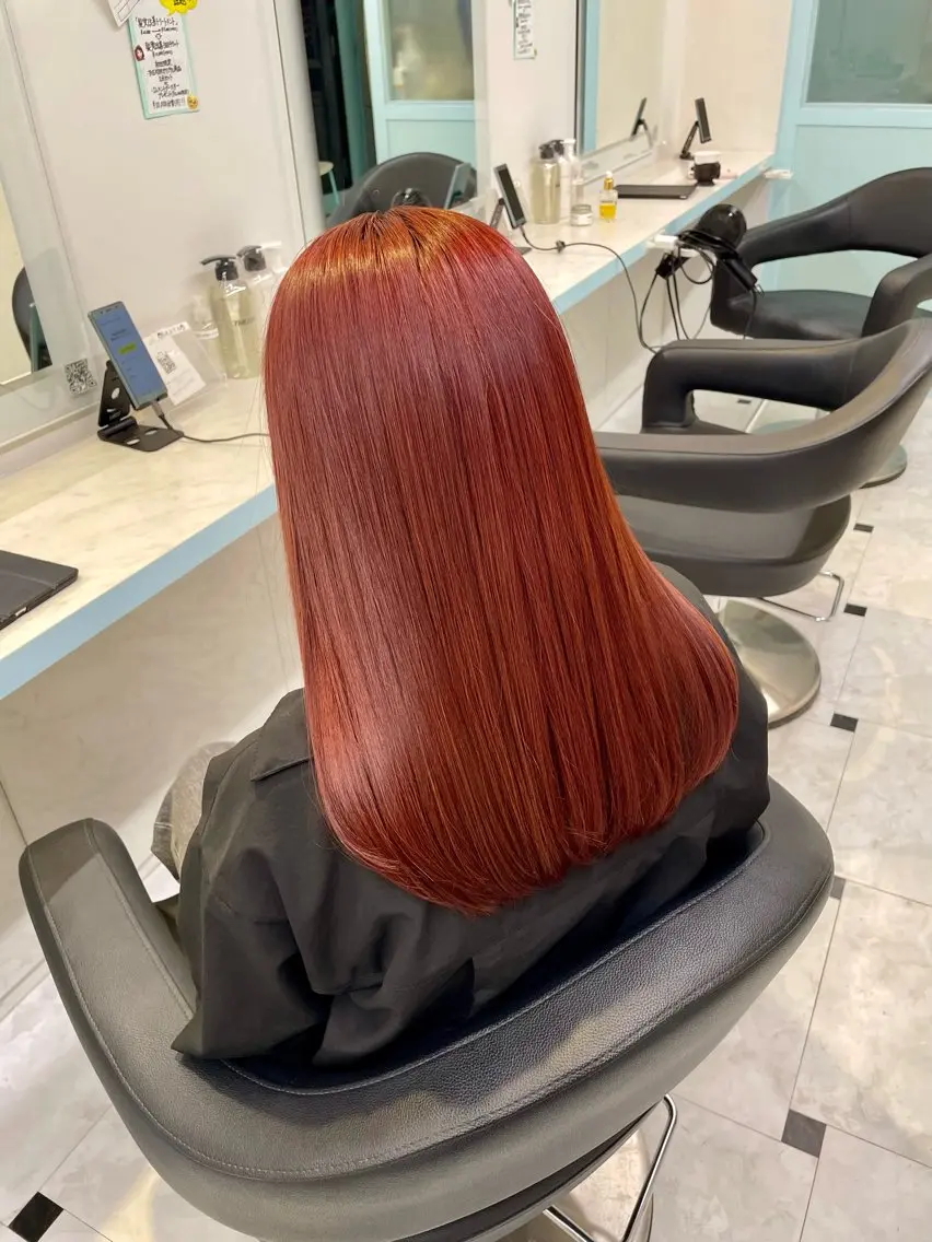 カラー ヘアカラー トリートメント ヘッドスパ ヘアセット 🇰🇷韓流暖色ヘア 🍒saaya🍒のヘアスタイル