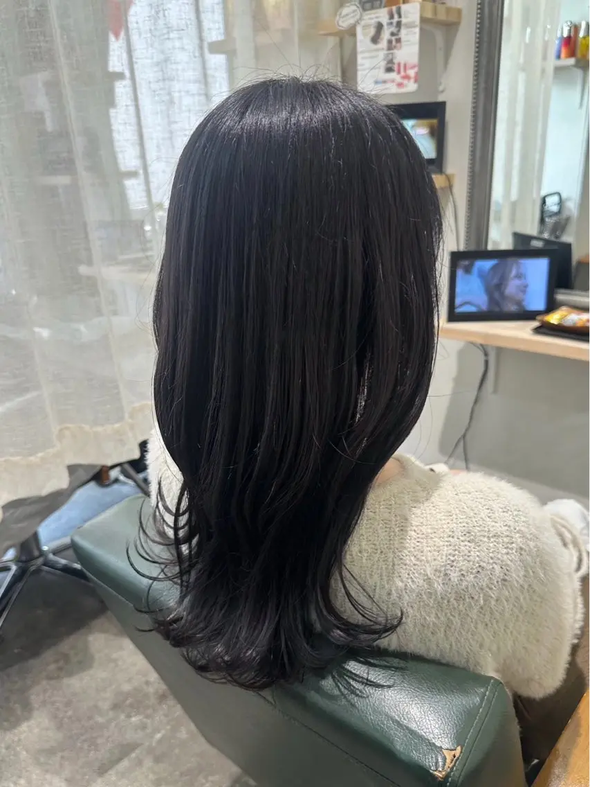 カラー アッシュ ラベンダーカラー ラベンダーアッシュ ゆいな 🎀のヘアスタイル