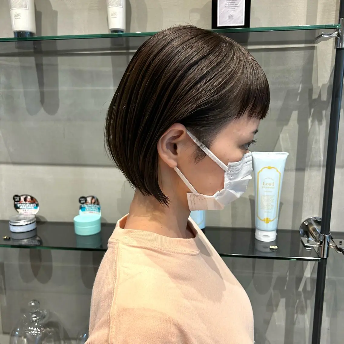 ショート 縮毛矯正・似合わせ タナカ レイヤのヘアスタイル