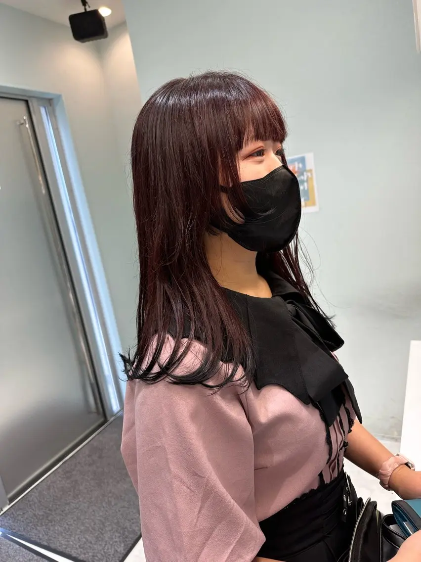 ロング カラー カット ヘアカラー 中川 茜里のヘアスタイル