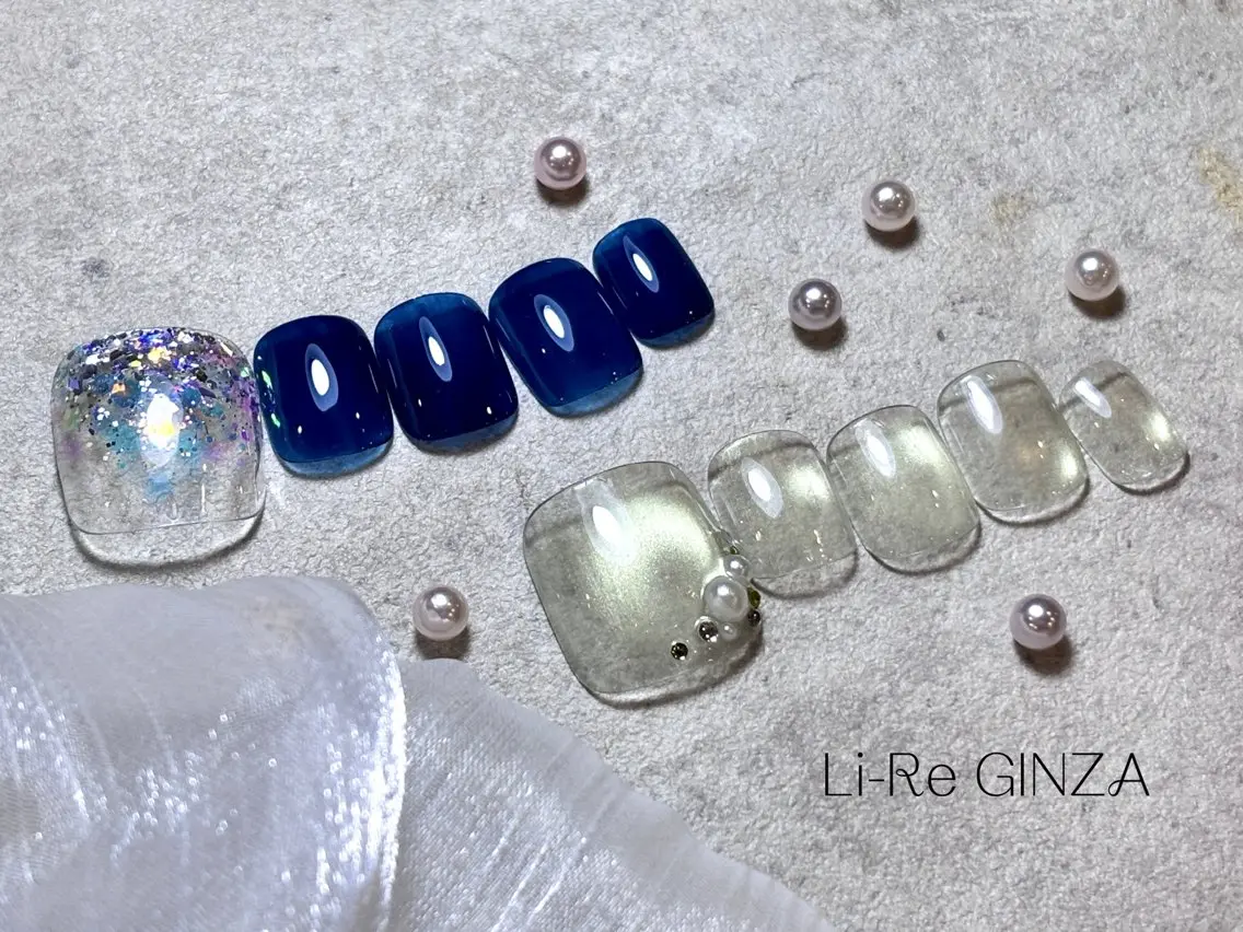 ネイル フットネイル Li-Re GINZAのネイルデザイン