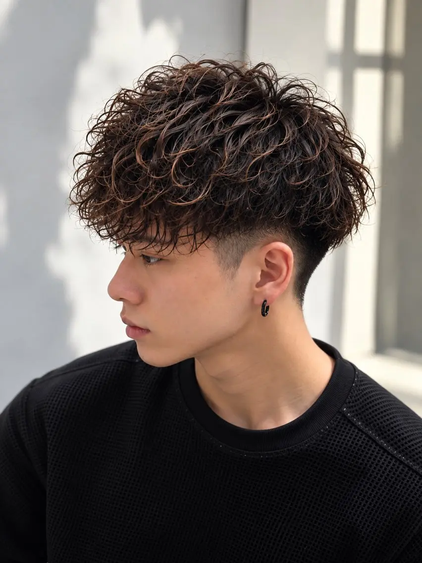 パーマ メンズ カット パーマ メンズパーマ お悩み解決 TUMのヘアスタイル