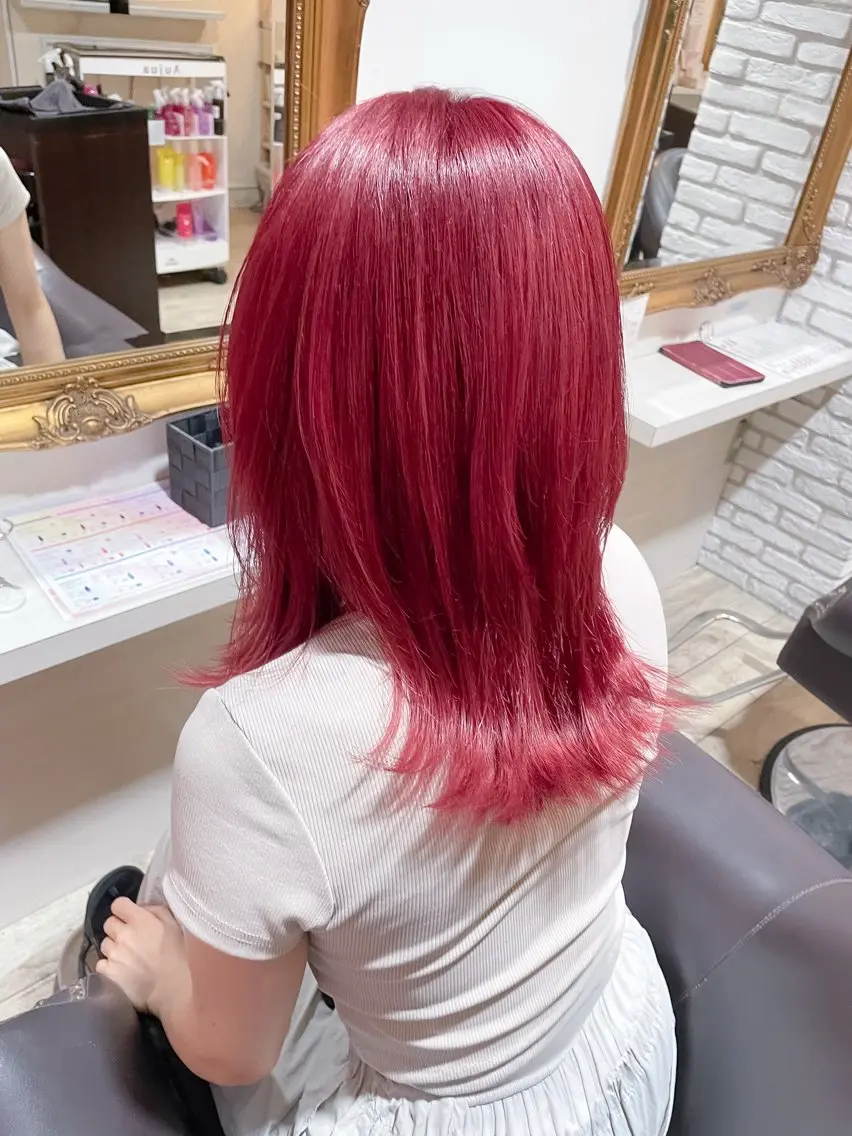セミロング カラー トリートメント 推し活 つや。のヘアスタイル