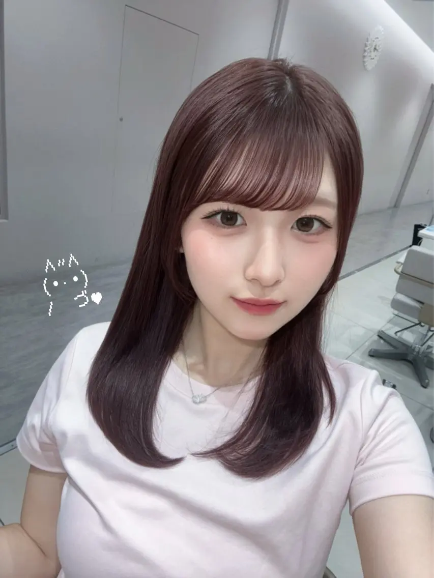セミロング カラー カット ヘアカラー トリートメント レイヤーカット/艶 カラー/直井優花のヘアスタイル