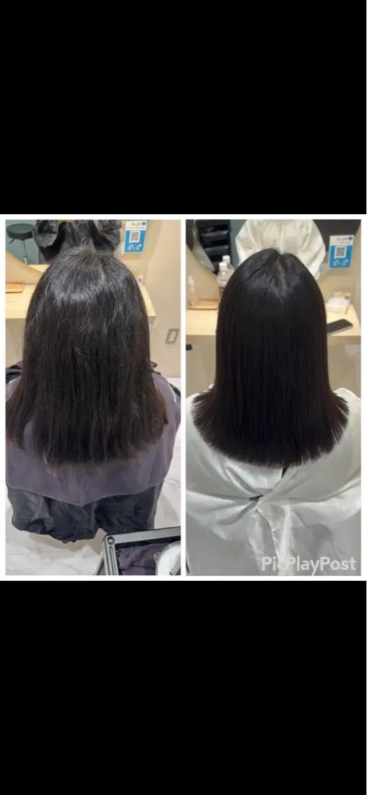 ミディアム 縮毛矯正 トリートメント 丹野 圭太のヘアスタイル