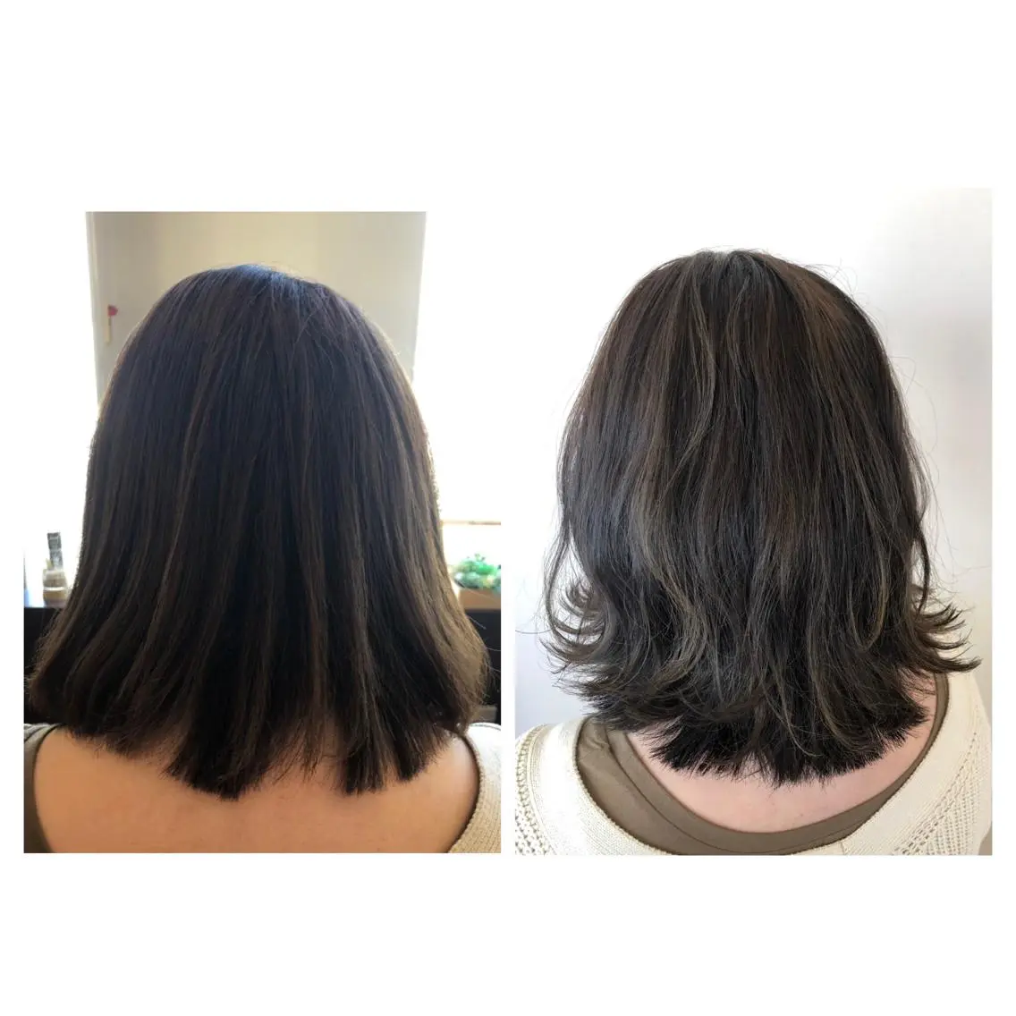 ミディアム ハイライト ヘアカラー やまぐち まりんのヘアスタイル