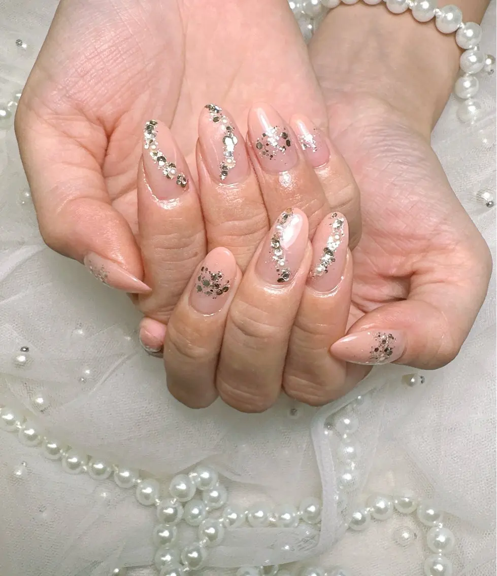 ネイル グラデーション ラメ(グリッター) Pretty Nail Salonのネイルデザイン