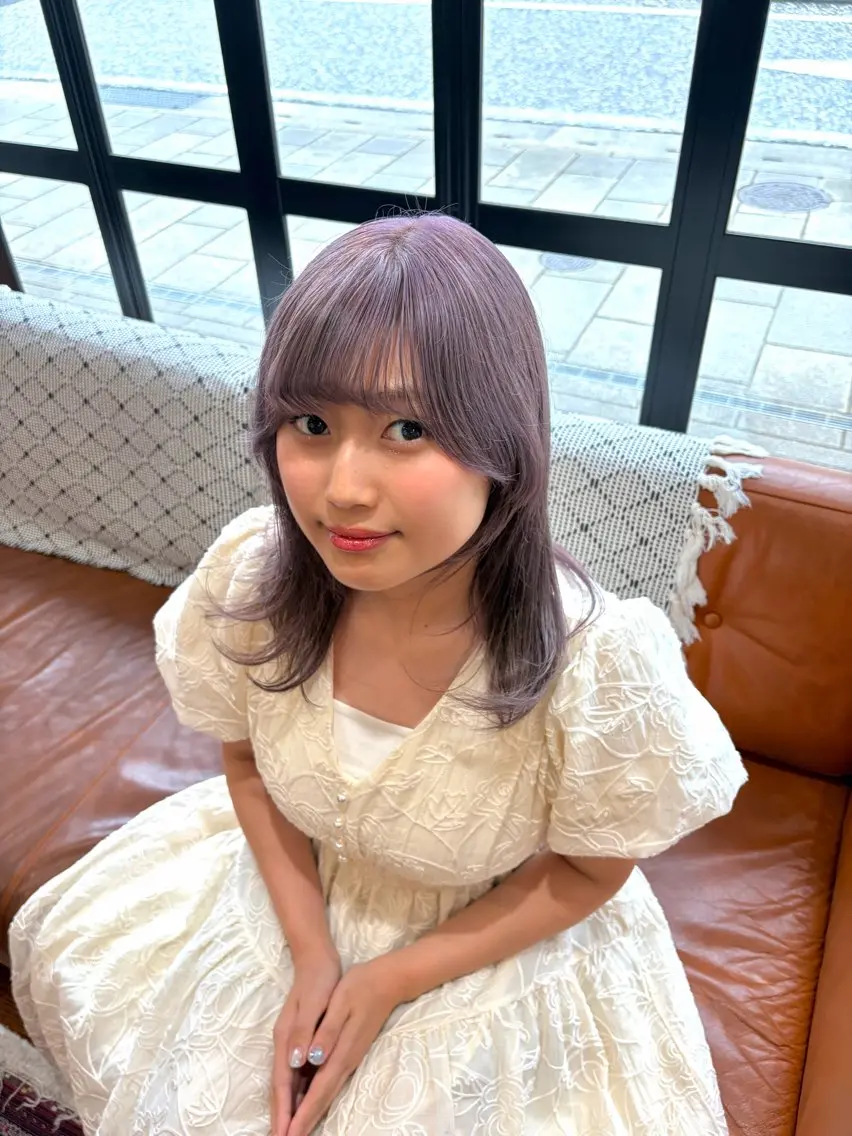 ミディアム 上島 未緒のヘアスタイル