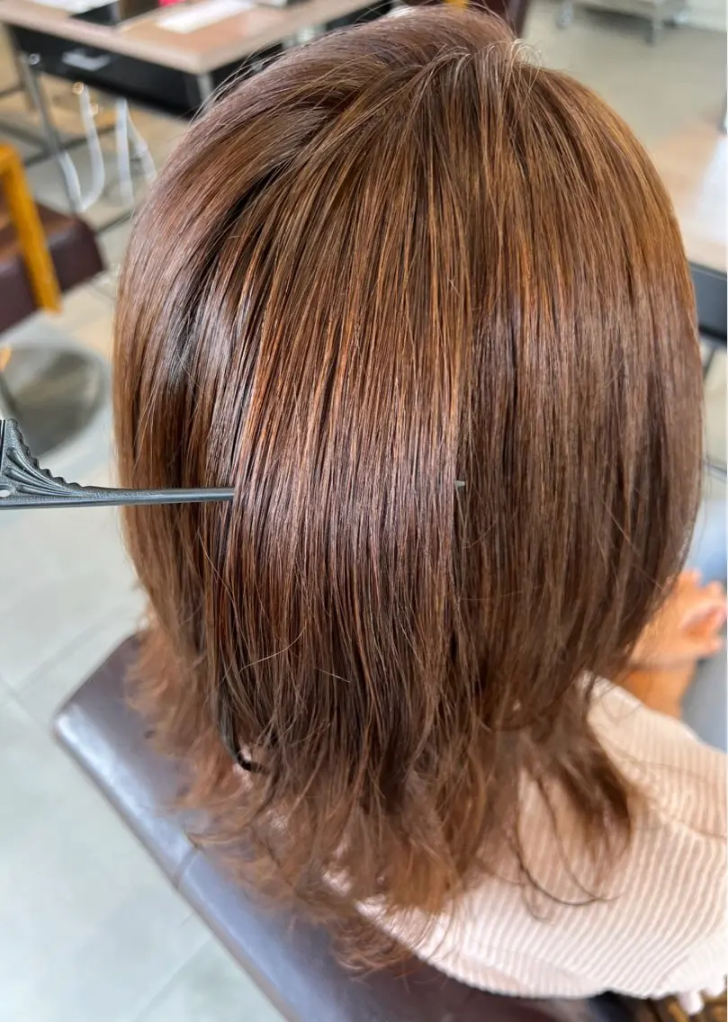 ミディアム ヘアカラー Kako🫧⭐️ アシスタント/モデルのヘアスタイル