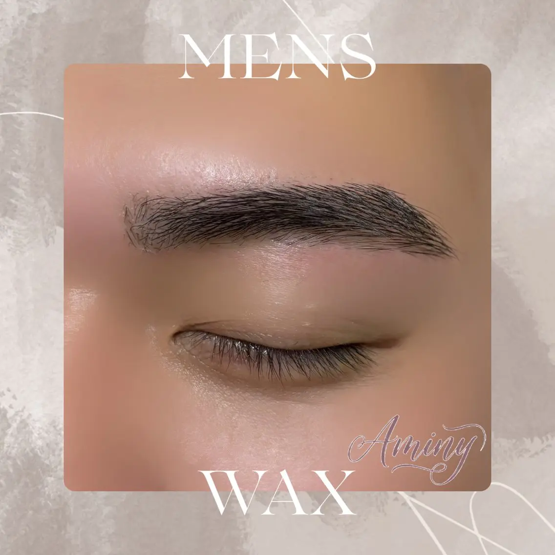 メンズ眉毛ワックス🫧wax・間引き・カット込みの写真