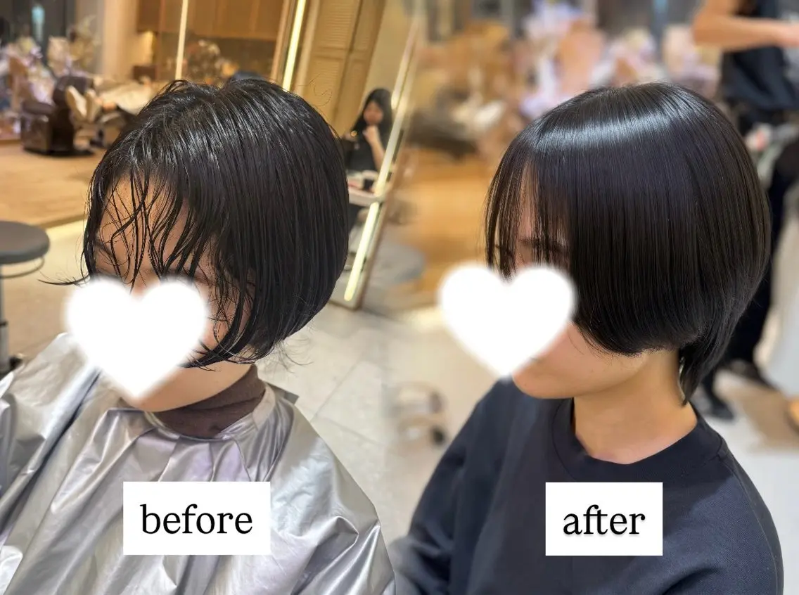 ショート 縮毛矯正 ホノカ🫧 モデル募集のヘアスタイル