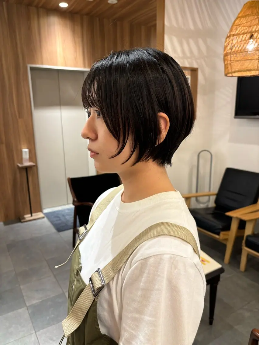 ショート 顔周りカット ショートヘア 小顔カット 【カット】 根本翔太のヘアスタイル