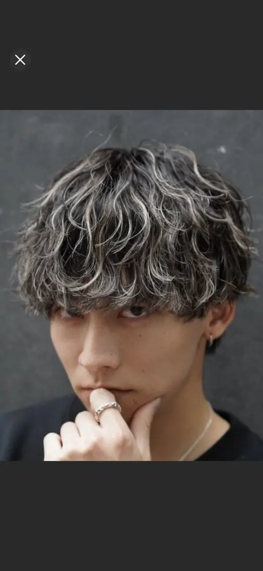 ショート カラー パーマ メンズ メンズパーマ カット パーマ fifth /波巻き /シャドウ/Kotaのヘアスタイル