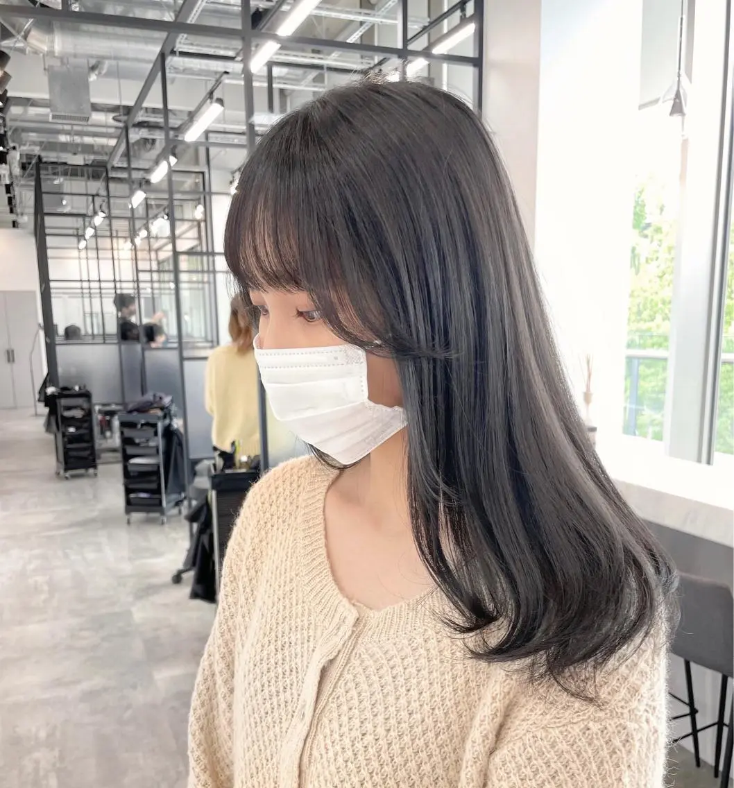 ロング カラー カット ヘアカラー トリートメント 柔らか透け感カラー 🌿ムロヤリョウスケのヘアスタイル