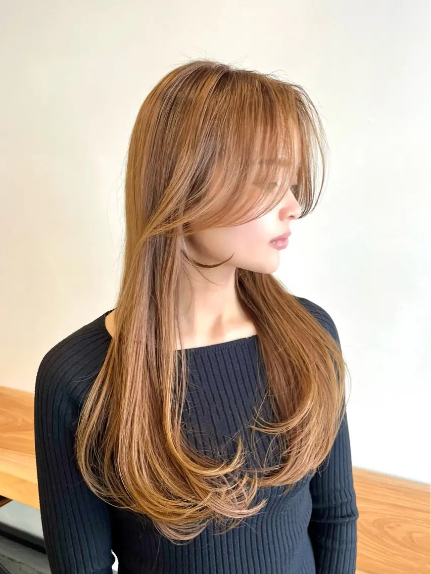 ロング カット 大西 れいやのヘアスタイル
