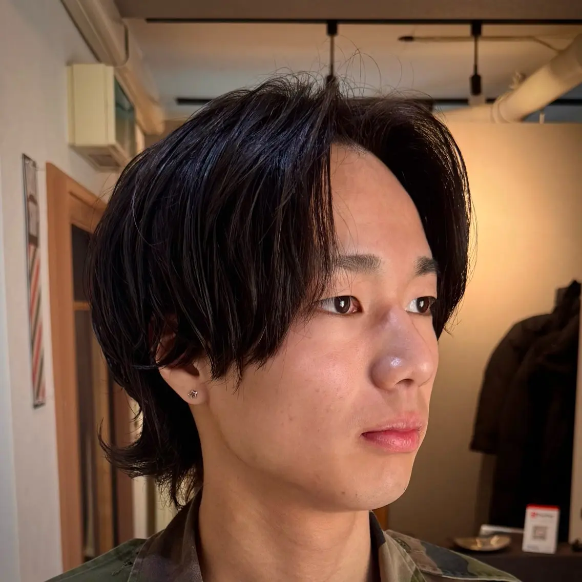 ミディアム パーマ メンズ ミディアムパーマ メンズパーマ ニュアンスパーマ カット パーマ 立川メンズカット/ メンズパーマ💈三上のヘアスタイル