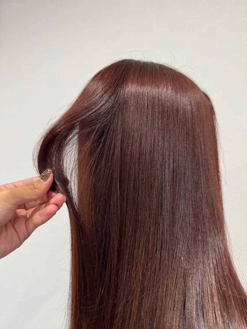 ロング カラー カット ヘアカラー トリートメント nu ✧︎*。のヘアスタイル