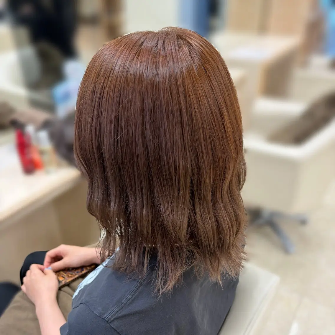 ミディアム ヘアカラー トリートメント ツヤ髪/ボブ/アレ ンジ🌿yuiのヘアスタイル