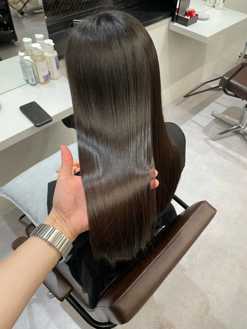 【美髪フルコース✨】美髪髪質改善ストレート✖️髪質改善カラー✖️髪質改善トリートメント✖️小顔カット💇‍♀️の写真