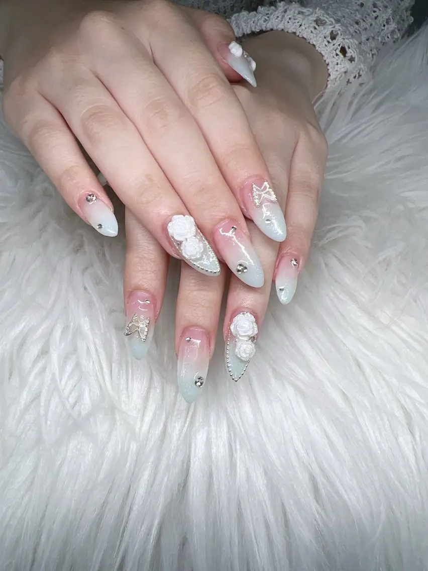 ネイル ハンドネイル Lee Nails チップ長さだし専門店のネイルデザイン