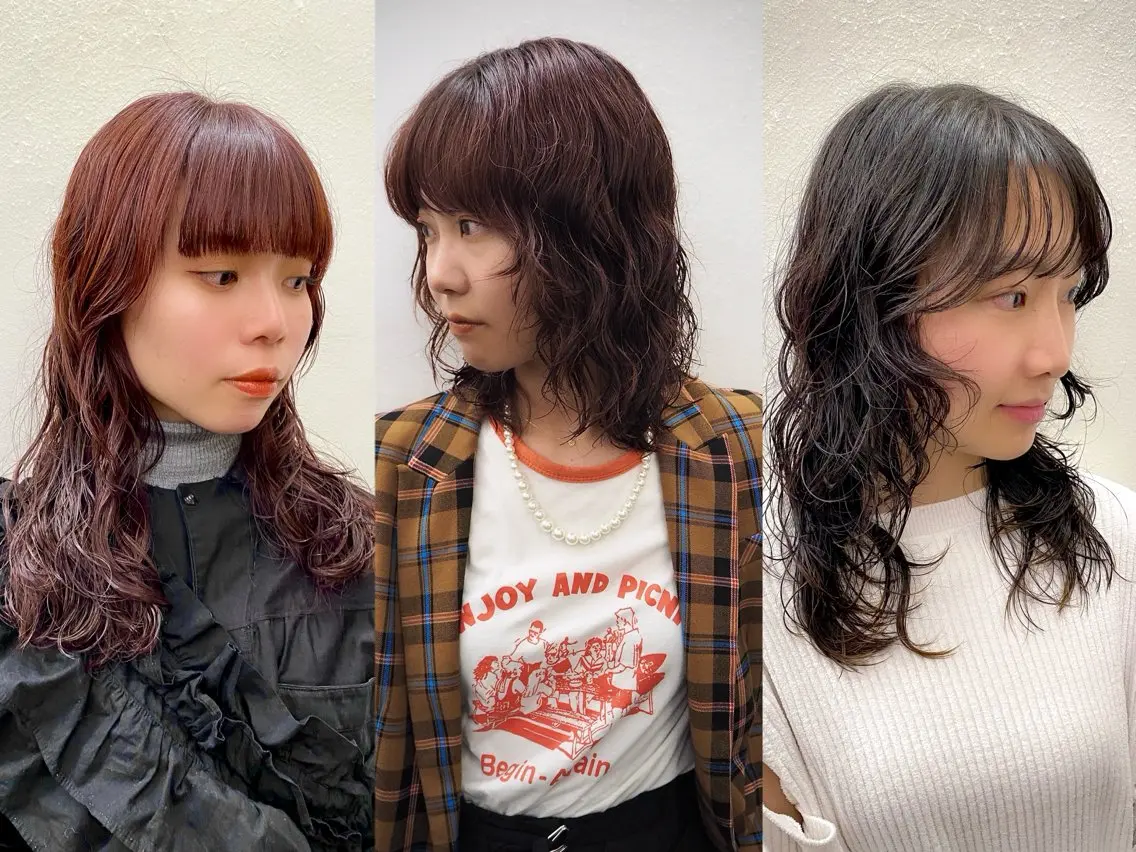 セミロング カラー パーマ カット ヘアカラー パーマ トリートメント 似合わせレイヤー/ ケアパーマ/高倉のヘアスタイル