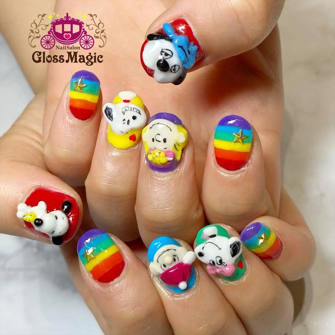 ネイル おそろいネイル ハンドネイル YUN 💅のネイルデザイン