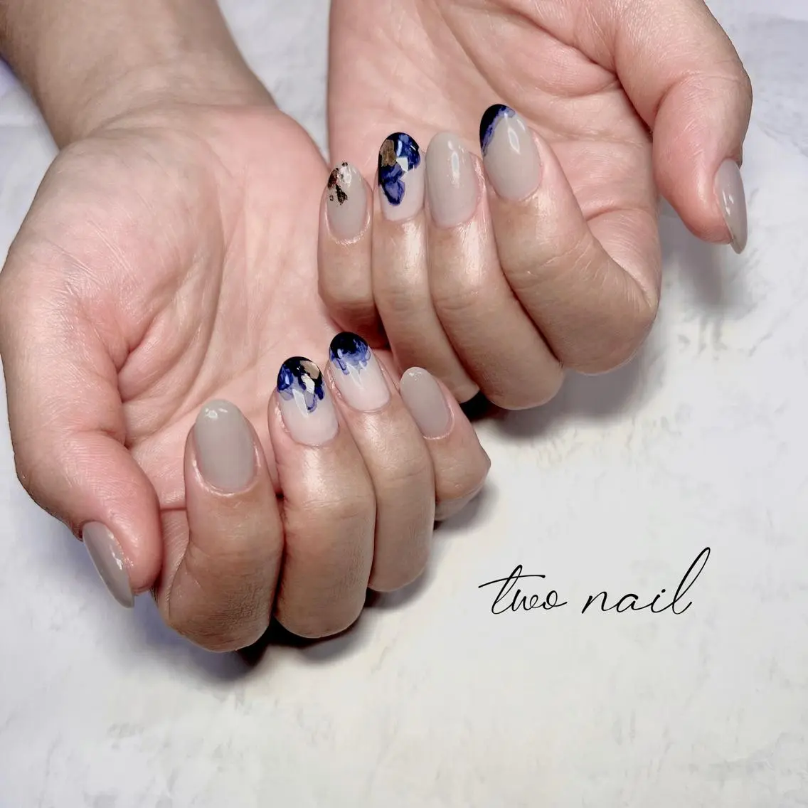 ネイル アートネイル フットネイル ハート ニュアンスネイル オフィスネイル two nailのネイルデザイン