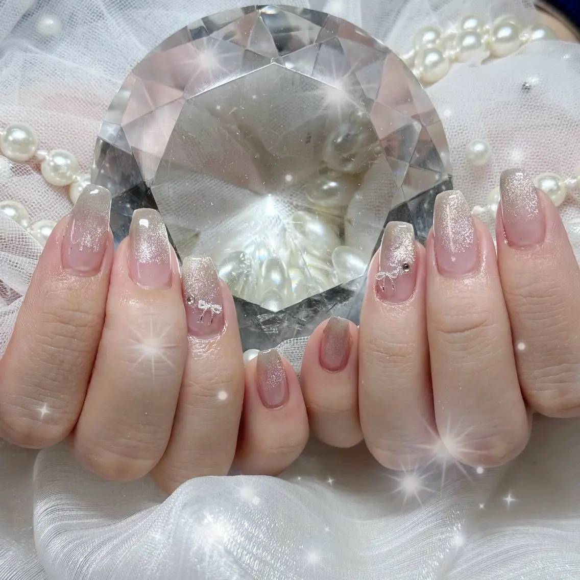 ネイル マグネットネイル ハンドネイル 🎀Mai 🎀最短4/8🈳のネイルデザイン