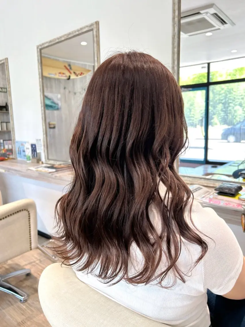 カラー ベージュカラー ピンクカラー ヘアカラー 水口 琴絵のヘアスタイル